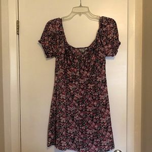 Floral Mini Button-Up Dress